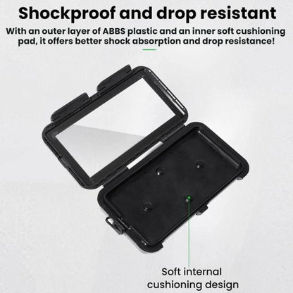 Fully Enclosed Waterproof Touchscreen-compatible Bicycle Motorcycle Phone Holder, Rearview Mirror Mount 6.7 inches, Handlebar Mount 6.7 inches, Rearview Mirror Mount 7.4 inches, Handlebar Mount 7.4 inches