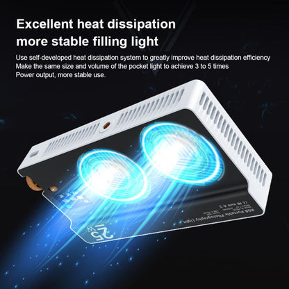 Mamen 25W Full-Color RGB Camera Outdoor Live Streaming Fill Light, 25R