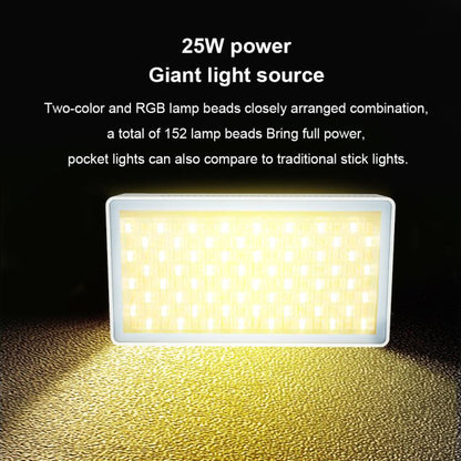 Mamen 25W Full-Color RGB Camera Outdoor Live Streaming Fill Light, 25R