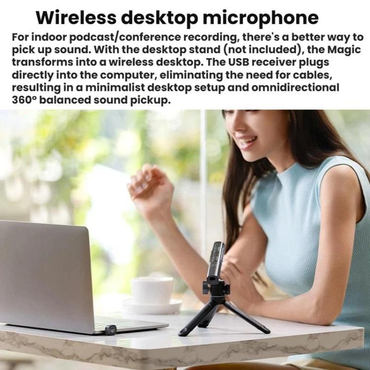 BOYA Magic 4 In 1 Flexible Wireless Lapel Microphone Live Streaming With Noise Reduction Interviews Desktop Mic, 07 Type-C 1 To 1 With Charging Case, 05 Type-C 1 To 2 With Charging Case, 02 3 Receivers+2 Transmitters+Charging Case