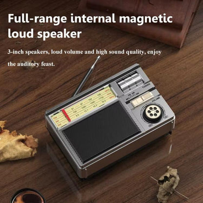MD-979S Portable Solar Powered Bluetooth Speaker Multi-Function Outdoor Antenna Radio