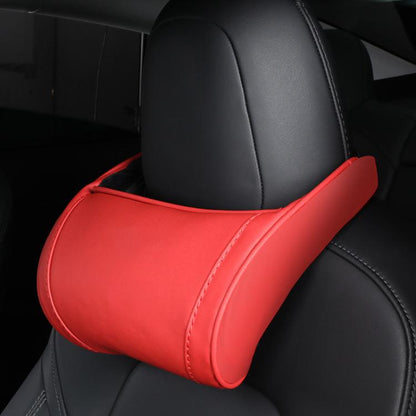 For Tesla Model 3/X/S Leather Seat Neck Pillow