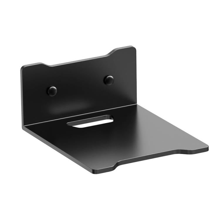 No Drill Wall Mount Shelf Carbon Steel Organizer for Projector, Camera, Router, TV Set-Top Box with Cable Hole Design, Small Black, Medium Black, Large Black, Small White, Medium White