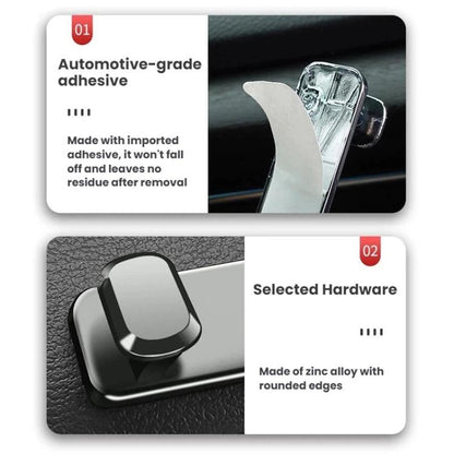 Car Front Seat Adhesive Alloy Storage Hook