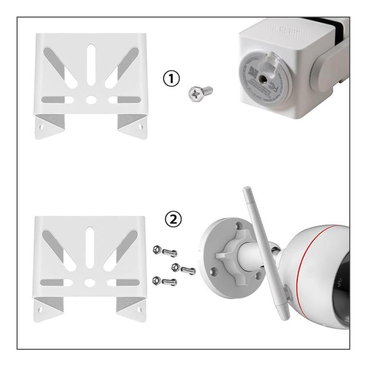 Stainless Steel Security Camera Corner Mount For Eufy SoloCam S340 / Reolink Trackmix / TP-Link Tapo C425 / C500