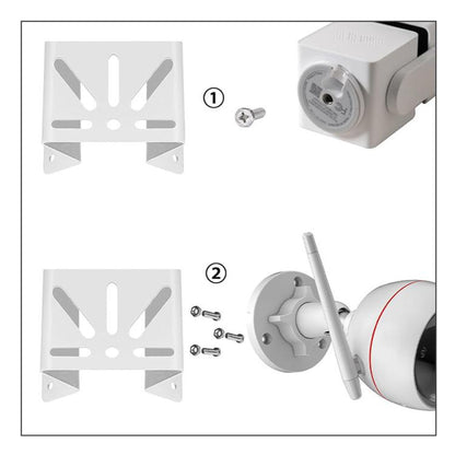 Stainless Steel Security Camera Corner Mount For Eufy SoloCam S340 / Reolink Trackmix / TP-Link Tapo C425 / C500