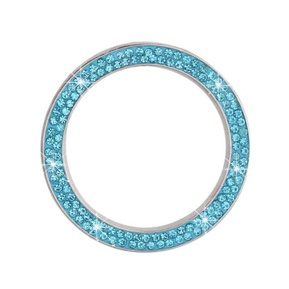Car One-Touch Start Diamond-Embellished Trim Ring Sticker