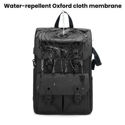 AK818 Waterproof Anti-Theft Dual-Shoulder Camera Bag Large-Capacity Photography Backpack