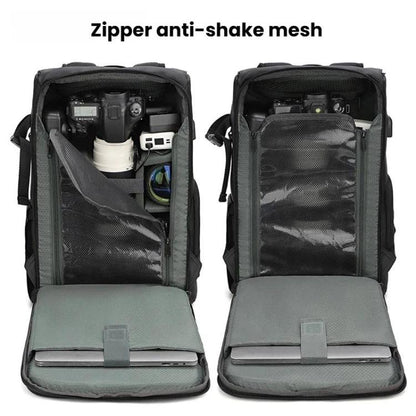 AK818 Waterproof Anti-Theft Dual-Shoulder Camera Bag Large-Capacity Photography Backpack