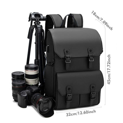 AK818 Waterproof Anti-Theft Dual-Shoulder Camera Bag Large-Capacity Photography Backpack