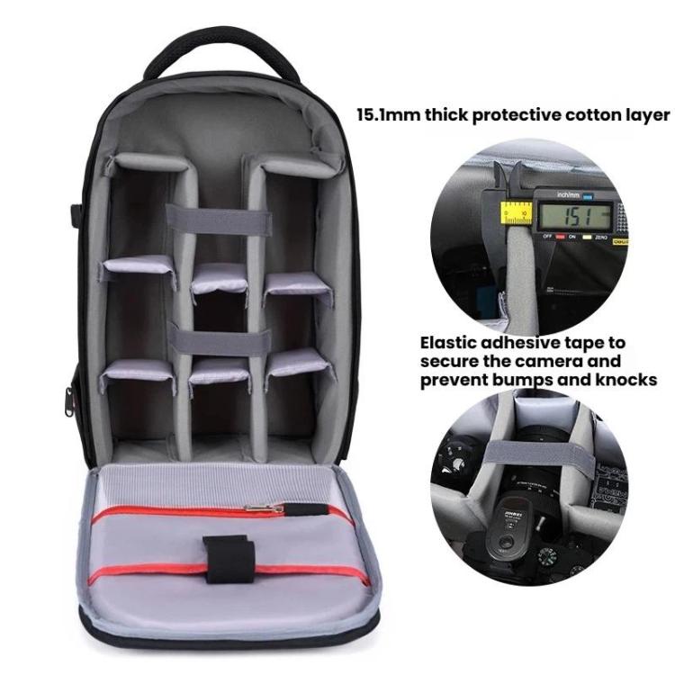 Waterproof Large-Capacity DSLR Camera Backpack Multi-Functional Lightweight Casual Bag, Waterproof Casual Bag