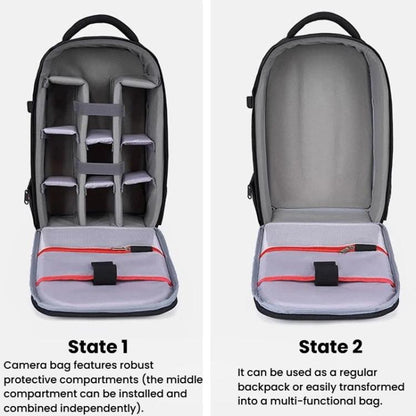 Waterproof Large-Capacity DSLR Camera Backpack Multi-Functional Lightweight Casual Bag, Waterproof Casual Bag