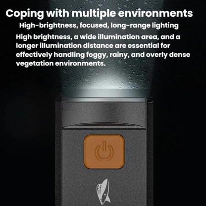 Portable High-Brightness Bike Light 4-Mode Outdoor Night Riding Light, SMILING SHARK QX-D404