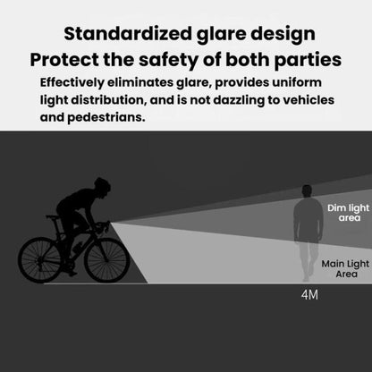 Portable High-Brightness Bike Light 4-Mode Outdoor Night Riding Light, SMILING SHARK QX-D404