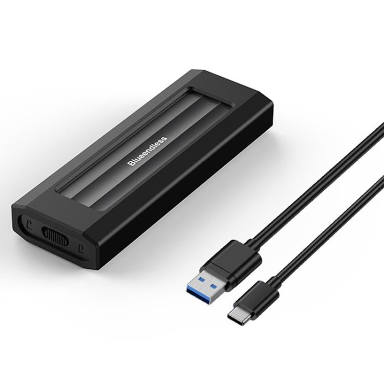 Blueendless 10Gbps M.2 SSD Enclosure External Type-C 3.2 Portable Hard Drive Case, NVMe Protocol With USB Cable Black Gray, NVMe Protocol With USB/Type-C 2 In 1 Cable Black Gray, NVMe Protocol With USB Cable Silver Orange...
