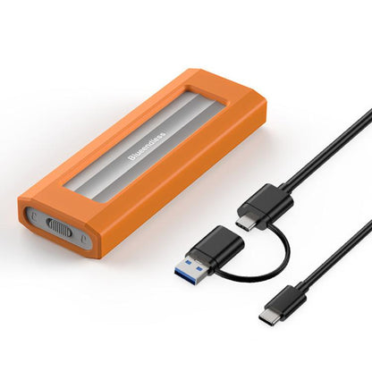 Blueendless 10Gbps M.2 SSD Enclosure External Type-C 3.2 Portable Hard Drive Case, NVMe Protocol With USB Cable Black Gray, NVMe Protocol With USB/Type-C 2 In 1 Cable Black Gray, NVMe Protocol With USB Cable Silver Orange...