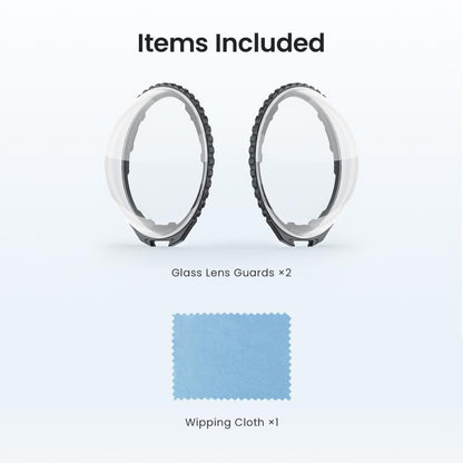 For Insta360 X4 Air AMagisn Standard Lens Guards Snap-On Protective Glass Lens Protector Replacement Accessory