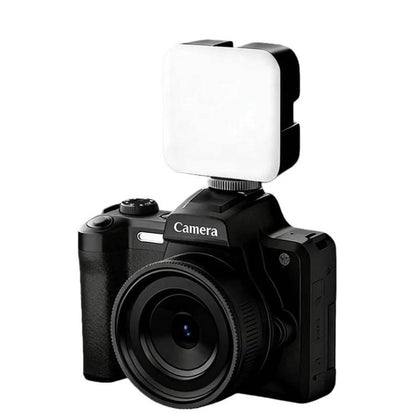 HD Retro Digital Camcorder Camera Portable Micro DSLR Camera, DC101 + Microphone, DC101 + Fill Light, DC101 + Microphone + Fill Light