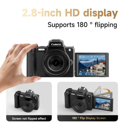HD Retro Digital Camcorder Camera Portable Micro DSLR Camera, DC101 + Microphone, DC101 + Fill Light, DC101 + Microphone + Fill Light