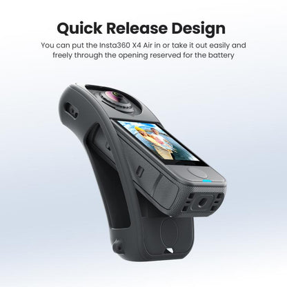 For Insta360 X4 Air Camera, aMagisn Silicone Case Black, aMagisn Silicone Case Gray, aMagisn Silicone Case & Lens Cap Black, aMagisn Silicone Case & Lens Cap Gray