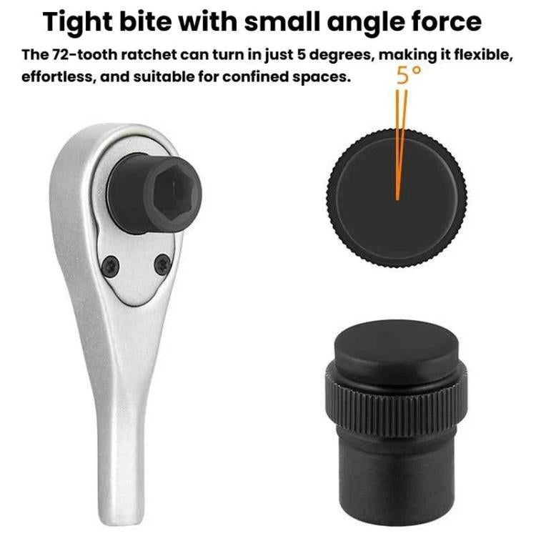 ENLEE 10pcs Bike Ratchet Wrench Repair Kit Multi-Functional Tire Repair Emergency Tool Set, 10pcs