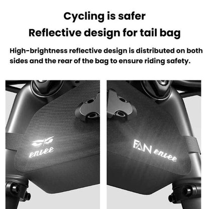 ENLEE Bike Quick-Release Seat Bag Waterproof Reflective Saddle Bag, 1.5L Orange, 1.5L Green, 1.5L Black, 1.3L Orange, 1.3L Green, 1.3L Black