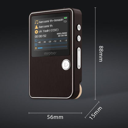 Mrobo HiFi Music Player With DAC Chip - 1.77-Inch Color Screen, Scroll Wheel Control, Supports Lossless Audio & AMV Video, 8GB, 16GB, 32GB, 64GB, 128GB, 256GB
