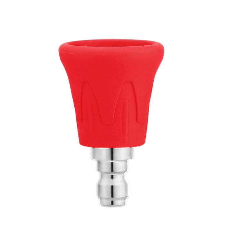 1/4 inch Car Wash Machine Splash-Proof Quick-Connect Nozzle with Soft Rubber Cover, 0-degree Red 035, 15-degree Yellow 035, 25-degree Green 035, 40-degree White 035, 0-degree Red 040, 15-degree Yellow 040, 25-degree Green 040, 40-degree White 040
