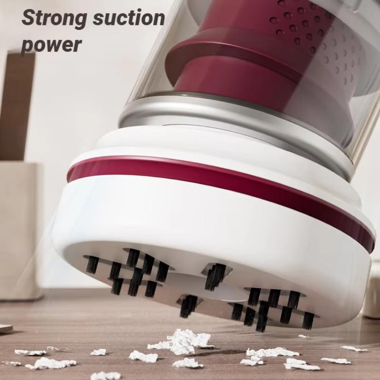 Mini Desktop Vacuum Cleaner 2-Speed USB Rechargeable, for Eraser Shavings & Keyboard Dust with Brush Nozzle