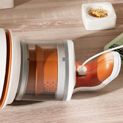 Mini Desktop Vacuum Cleaner 2-Speed USB Rechargeable, for Eraser Shavings & Keyboard Dust with Brush Nozzle