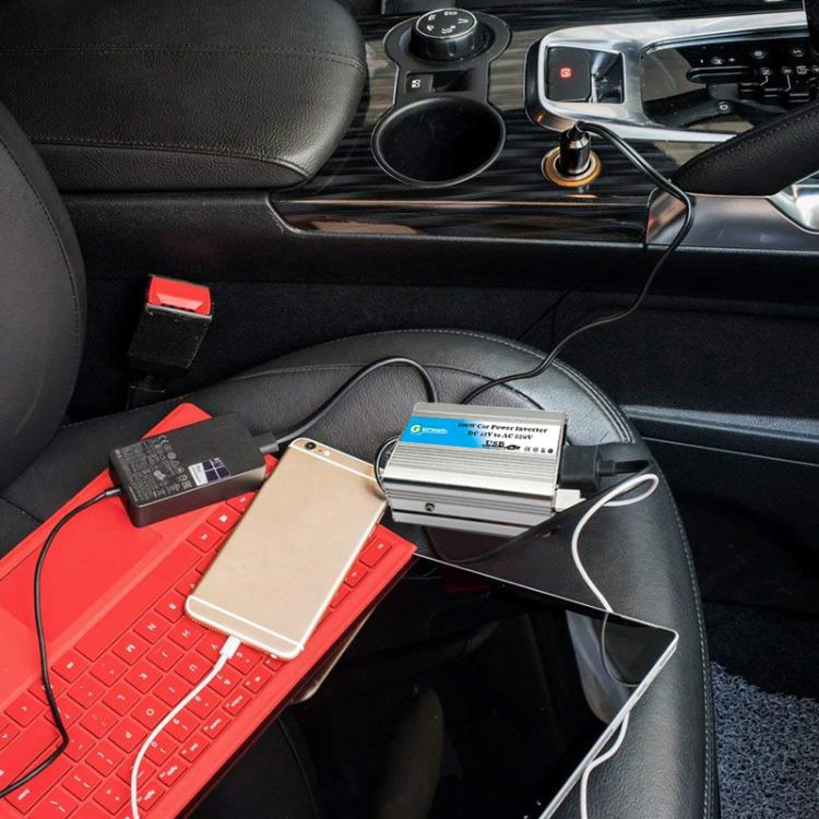 Gurxun 150W Aluminum Alloy Car Power Inverter With Cigarette Lighter, With Cigarette Lighter