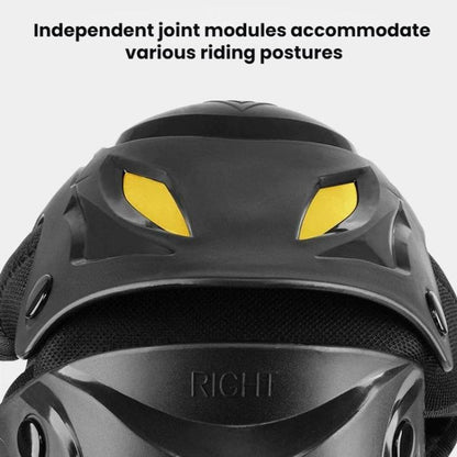 SULAITE Winter Thickened Warm Motorcycle Riding Windproof Gear, Knee Pads 2pcs /Set, Elbow Pads 2pcs /Set, Protective Gear 4pcs /Set