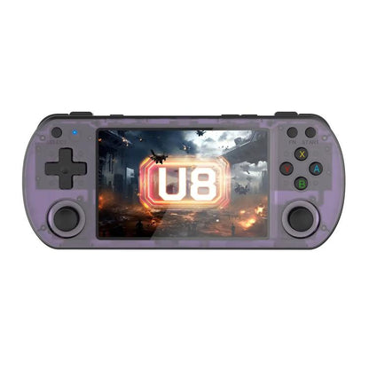 U8 Retro Handheld Game Console Open-Source 4 Inch HD IPS Screen Portable Console, 64G, 128G