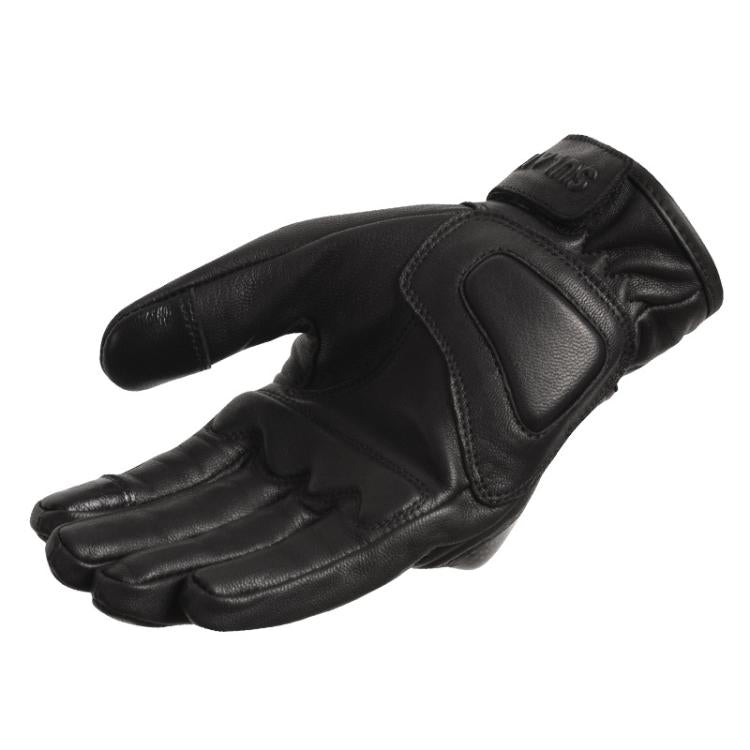 SULAITE Motorcycle Sheepskin Protective Breathable Full-Finger Gloves, For Summer, For Winter With Fleece Lining