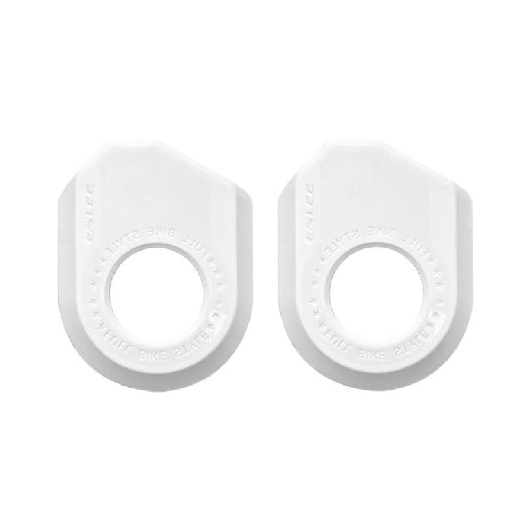 ENLEE 2pcs Bike Crank Protector MTB Chainring Guard, A Black, B Black, A White, B White, A Orange, B Orange