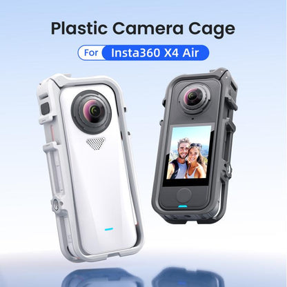 For Insta360 X4 Air AMagisn Camera Cage Plastic Expansion Frame With Windproof Foam