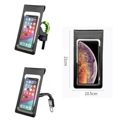 Bicycle/Motorcycle Waterproof Bag Phone Holder, F1-C Handlebar Mount, F1-M Rearview Mirror Mount
