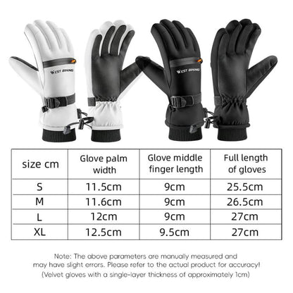 WEST BIKING Touchscreen Ski Gloves Windproof & Waterproof Winter Gloves with Anti-Slip Palm, Zipper Pocket for Snow Pass, S, M, L, XL