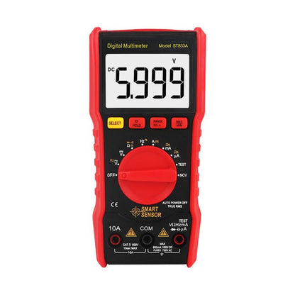 SMART SENSOR High-Precision Multifunctional Portable Automatic Digital Multimeter, ST833A