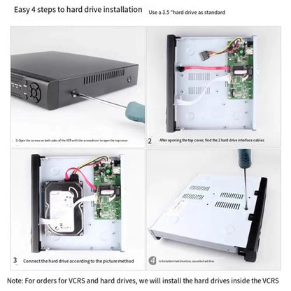 5-In-1 Hybrid Security DVR Recorder 1080N High Definition Home CCTV System For Analog/AHD/CVI/TVI/IP Cameras, 4CH, 8CH