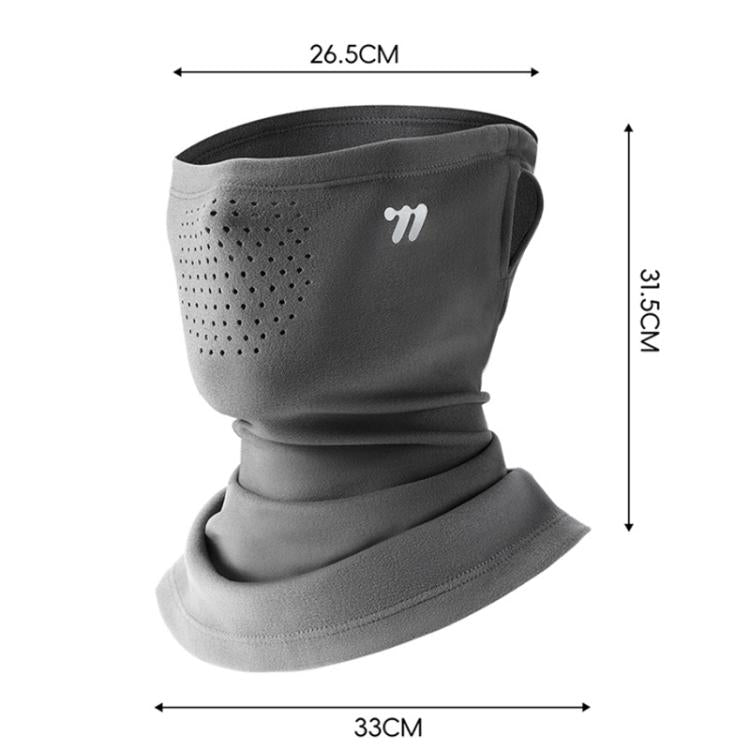 WEST BIKING Winter Ear-Loop Face Mask Double Layer Fleece Windproof Neck Gaiter for Cycling, Free Size