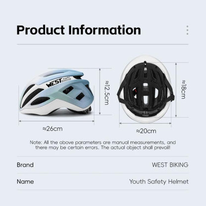 WEST BIKING Youth Bike Helmet for Road & Mountain Cycling with Anion Liner, Magnetic Buckle, 48-52cm
