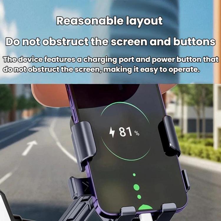 Outdoor Waterproof Motorcycle Phone Mount With Helmet Universal Phone Navigation Bracket, Handlebar Black, Handlebar Pink, Rearview Mirror Black, Rearview Mirror Pink