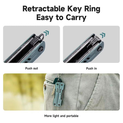 NexTool S11 Pro Mini Sailor 12-In-1 Outdoor Multi Tool Pocket Knife Folding Pliers Wire Cutters EDC Survival Kit, S11 Pro