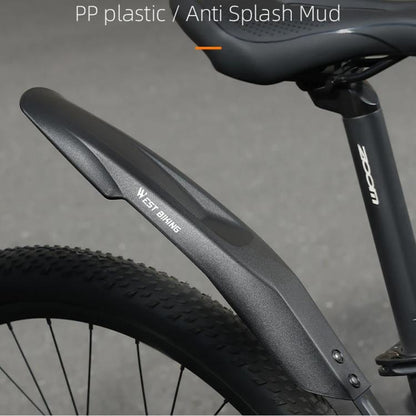 WEST BIKING Extra Wide & Long Mountain Bike Fenders, Full Coverage Mud Guards for 20 22 24 Inch Bicycles