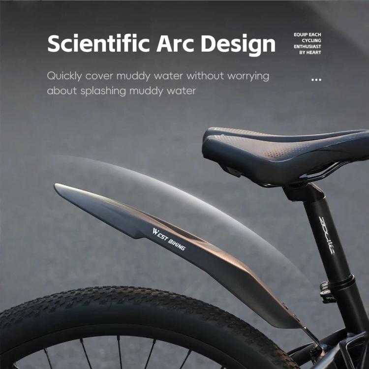 WEST BIKING Extra Wide & Long Mountain Bike Fenders, Full Coverage Mud Guards for 20 22 24 Inch Bicycles