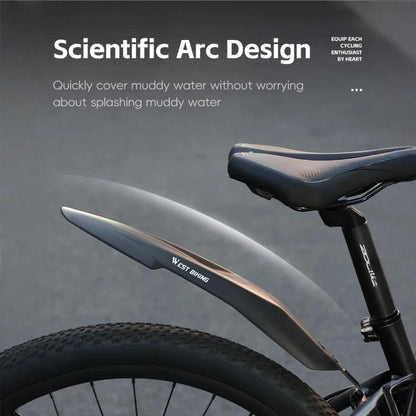 WEST BIKING Extra Wide & Long Mountain Bike Fenders, Full Coverage Mud Guards for 20 22 24 Inch Bicycles