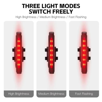 WEST BIKING USB-C Rechargeable Bicycle Number Plate Light 3 Light Modes, Adjustable Number 0-99