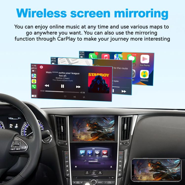 Wireless CarPlay Module Decoder, For Infiniti Q50/Q60/Q50L/QX50 2015-2019 JOYEAUTO WZIN-1, For Infiniti QX60/Q70 2015-2019 JOYEAUTO WZIN-2, For Infiniti QX70/Q70 Low 2017-2019 JOYEAUTO WZIN-3, For Infiniti Q50/Q60/Q50L 2013-2015 JOYEAUTO WZIN-4