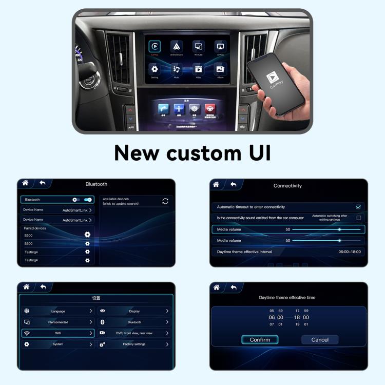 Wireless CarPlay Module Decoder, For Infiniti Q50/Q60/Q50L/QX50 2015-2019 JOYEAUTO WZIN-1, For Infiniti QX60/Q70 2015-2019 JOYEAUTO WZIN-2, For Infiniti QX70/Q70 Low 2017-2019 JOYEAUTO WZIN-3, For Infiniti Q50/Q60/Q50L 2013-2015 JOYEAUTO WZIN-4